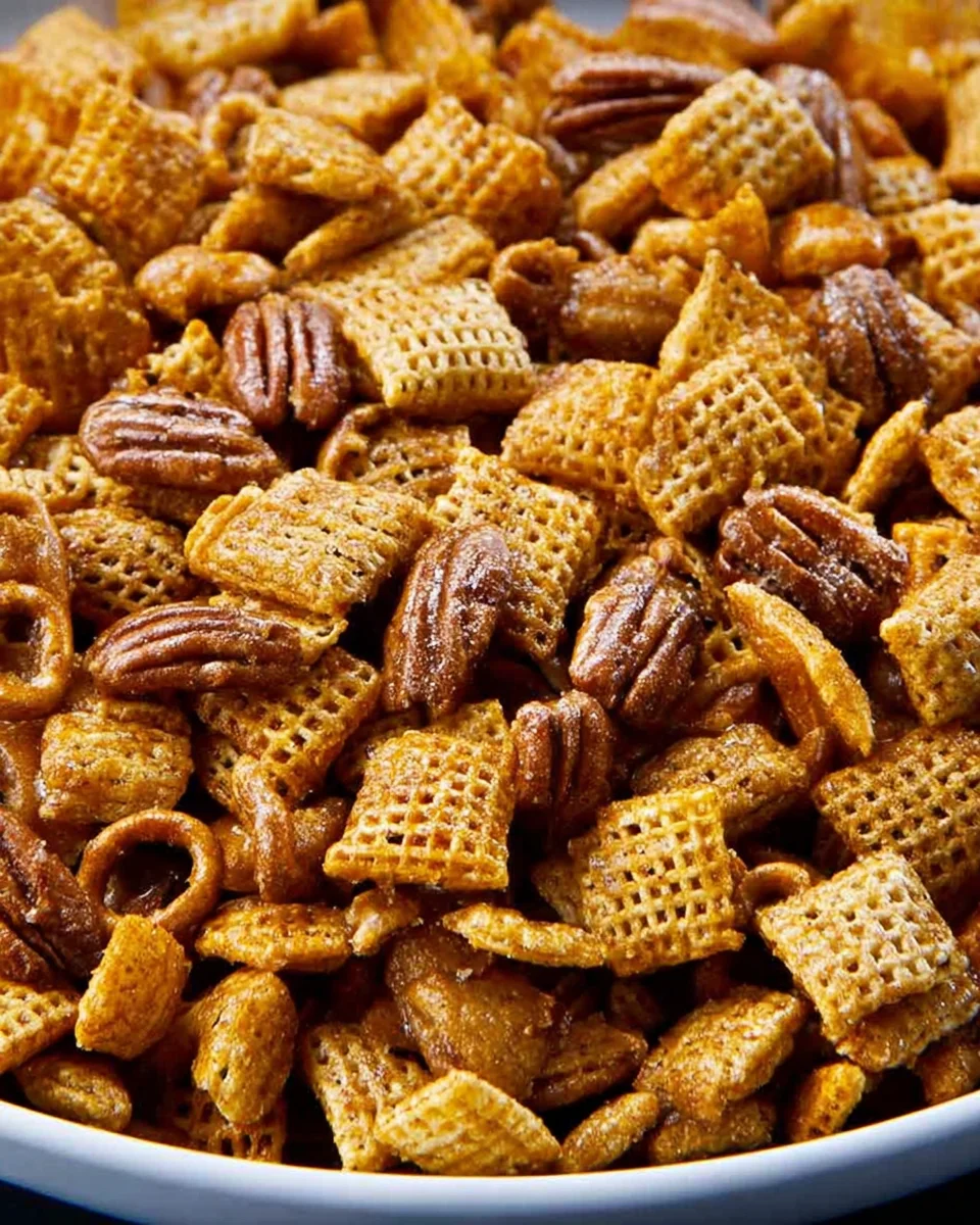 Praline Crunch Snack Mix Recipe