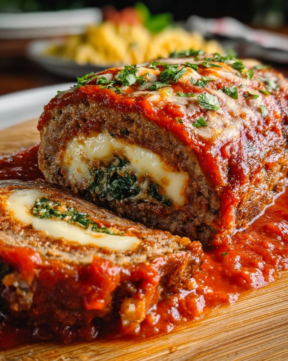 Stuffed Italian Meatloaf 21 Stuffed