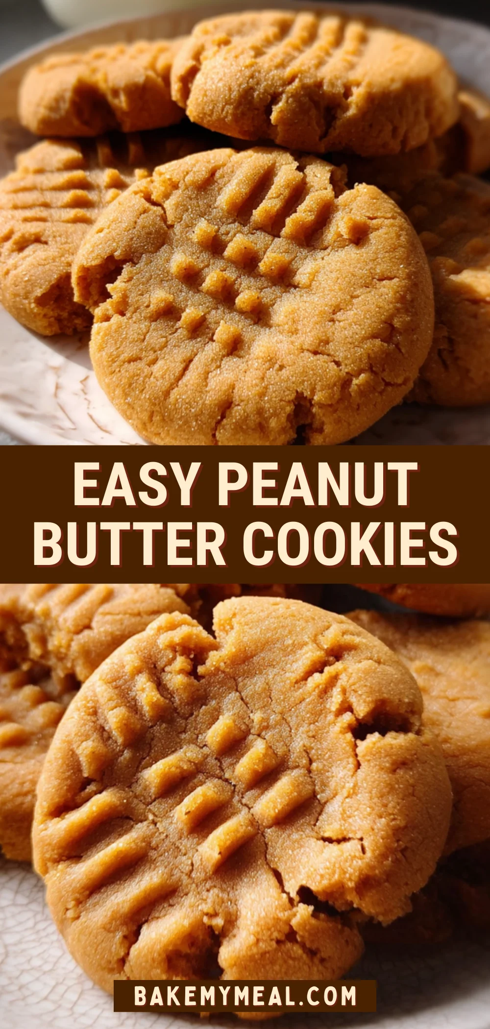 Easy Peanut Butter Cookies 17 Pinterest Hidden Image
