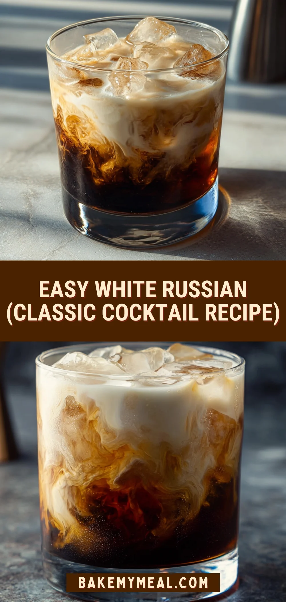 Easy White Russian (Classic Cocktail Recipe) 13 Pinterest Hidden Image