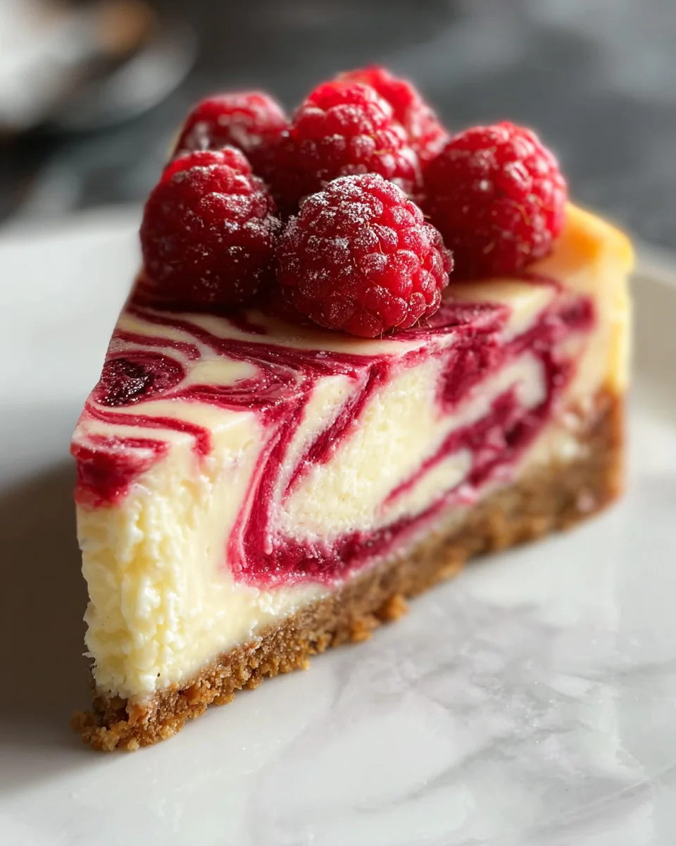 Baked Raspberry Cheesecake