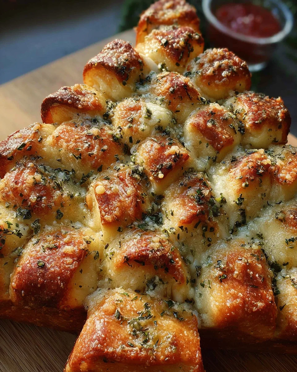 Cheesy Christmas Tree Bread 17 Cheesy