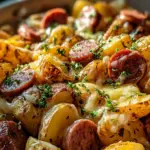Cheesy Ranch Potatoes and Smoked Sausage