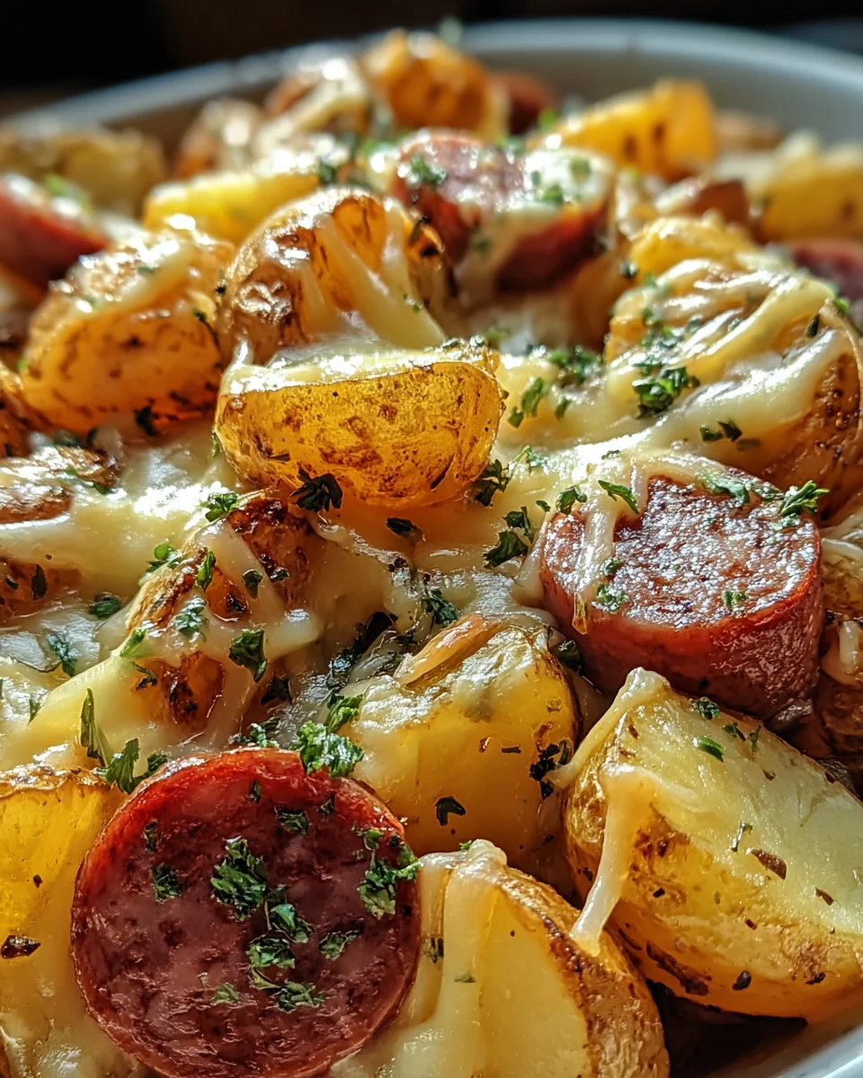 Cheesy Ranch Potatoes and Smoked Sausage 25 Cheesy