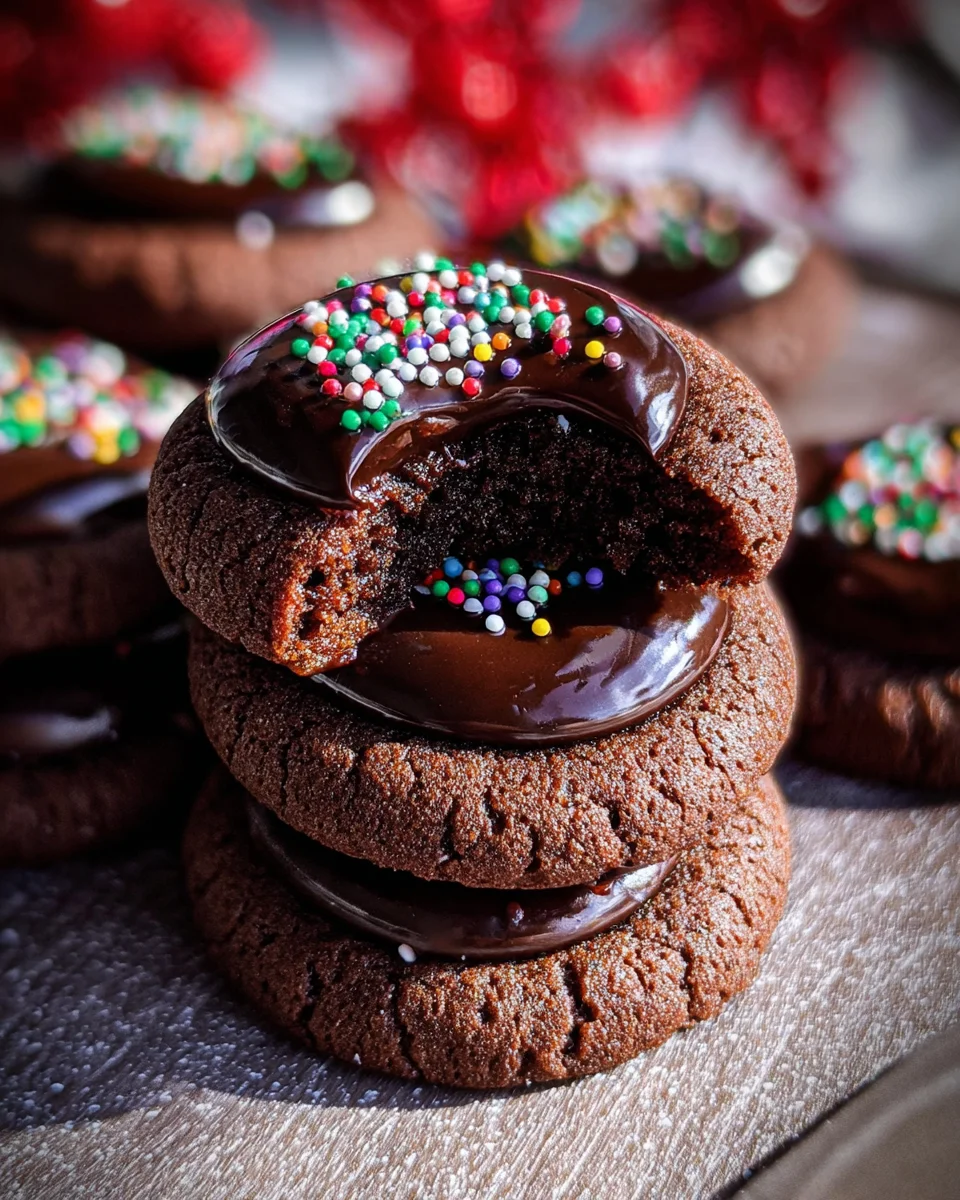 Chocolate Thumbprint Cookies 24 Chocolate
