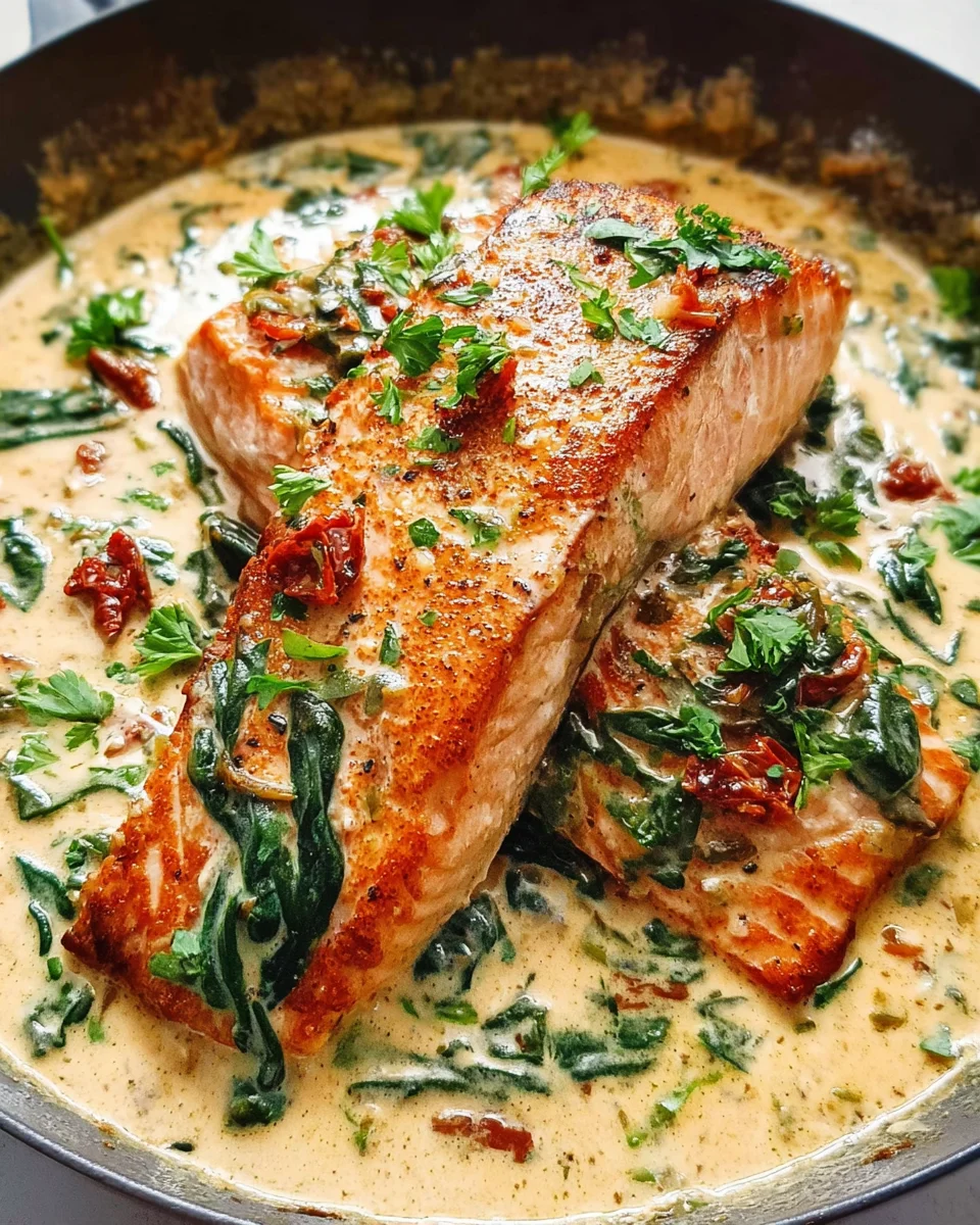 Creamy Garlic Butter Tuscan Salmon 18 Creamy