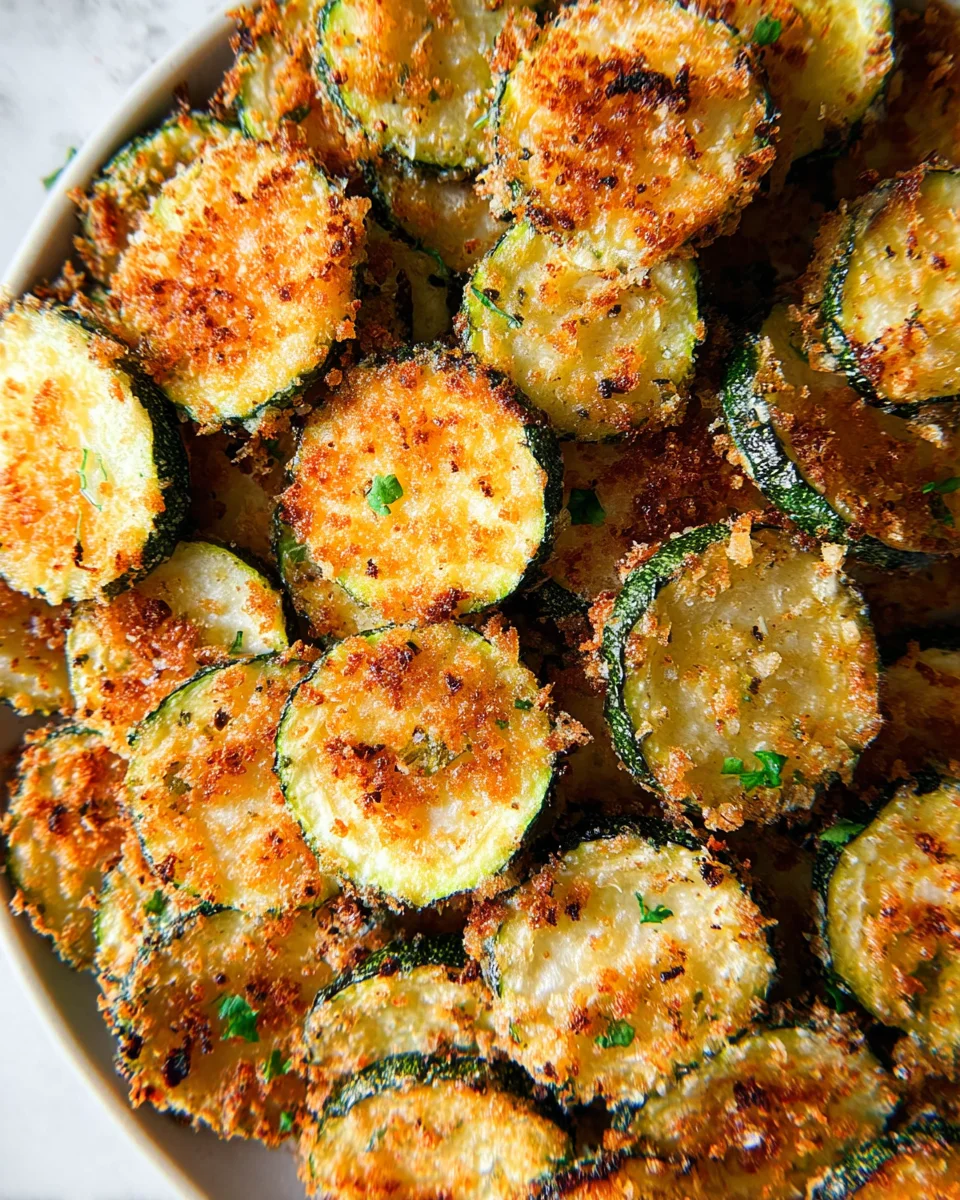 Crispy Baked Zucchini Chips 17 Crispy