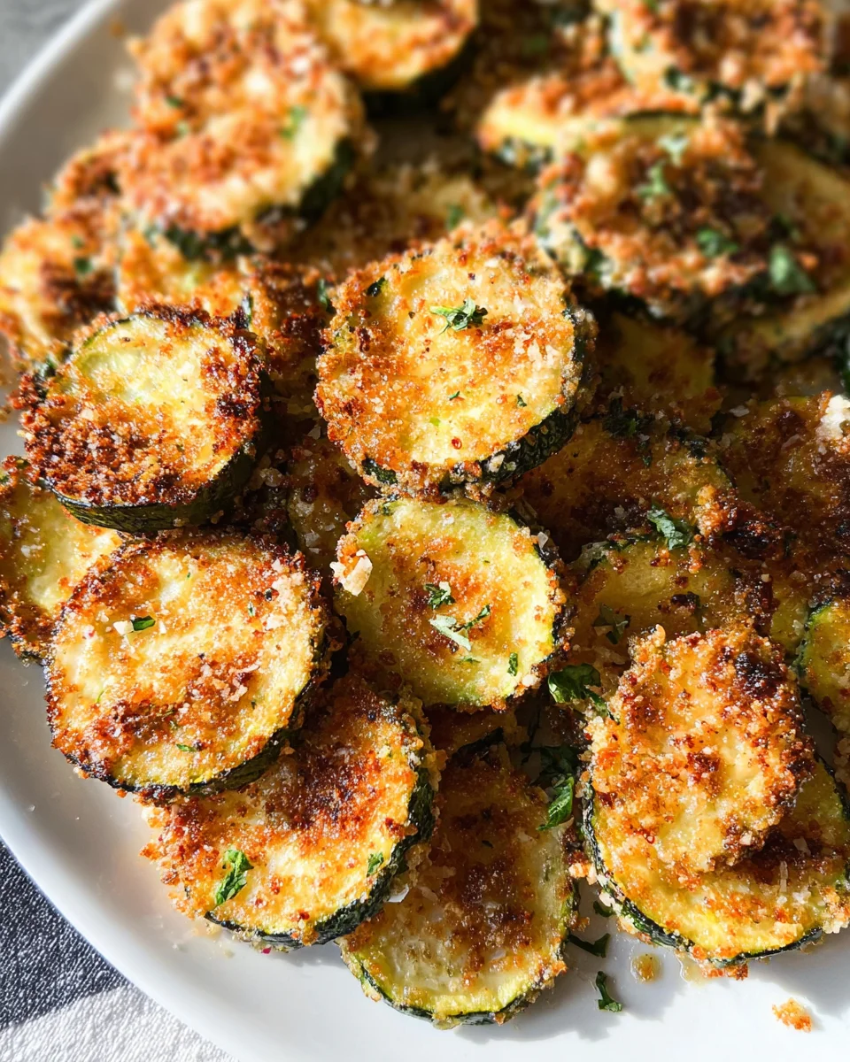 Crispy Baked Zucchini Chips 18 Crispy