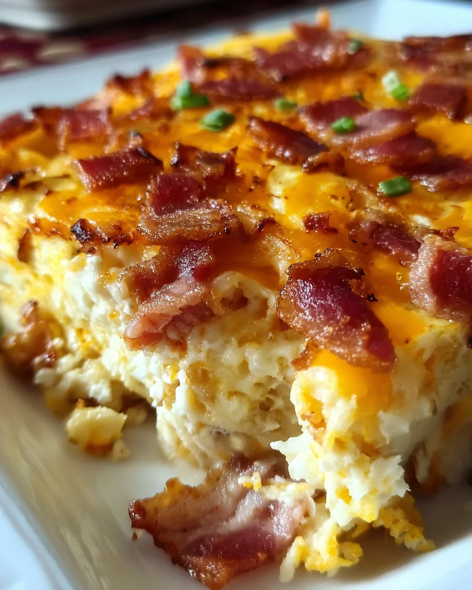 Easy Bacon, Egg, and Hashbrown Casserole