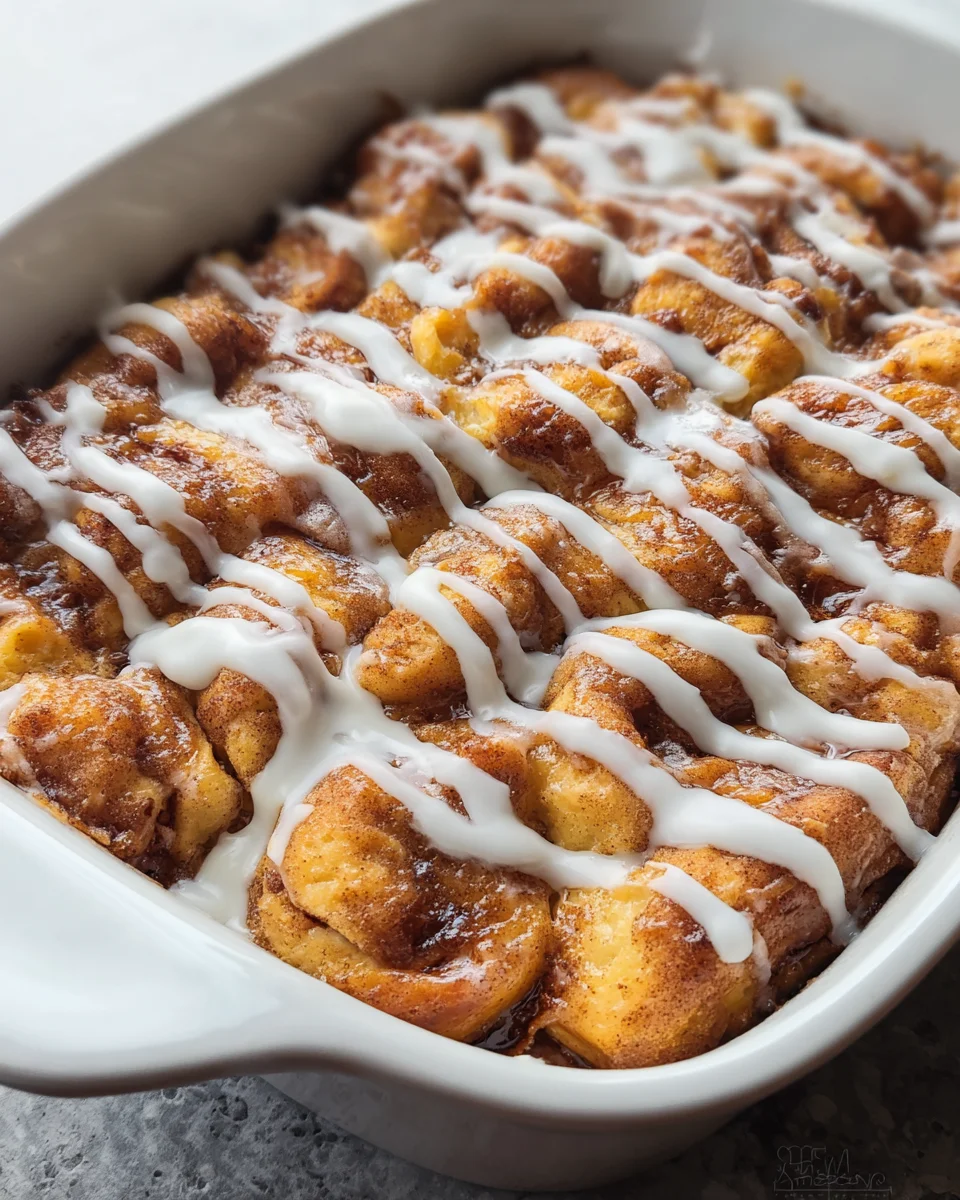 Easy Cinnamon Roll Casserole