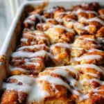 Easy Cinnamon Roll Casserole (7 ingredients!)