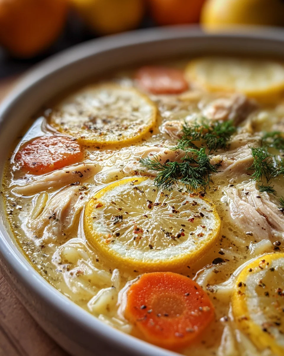 Greek Lemon Chicken Soup