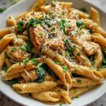 Healthy Garlic Parmesan Chicken Pasta