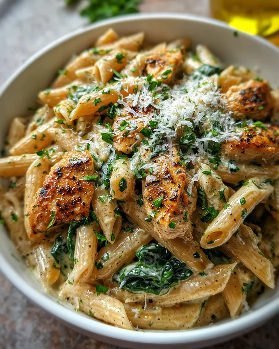 Healthy Garlic Parmesan Chicken Pasta 24 Healthy
