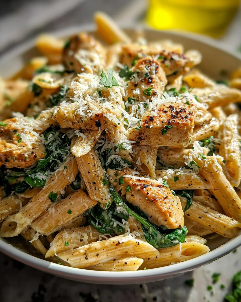 Healthy Garlic Parmesan Chicken Pasta 25 Healthy