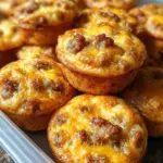 High-Protein Pancake Sausage Mini Muffins