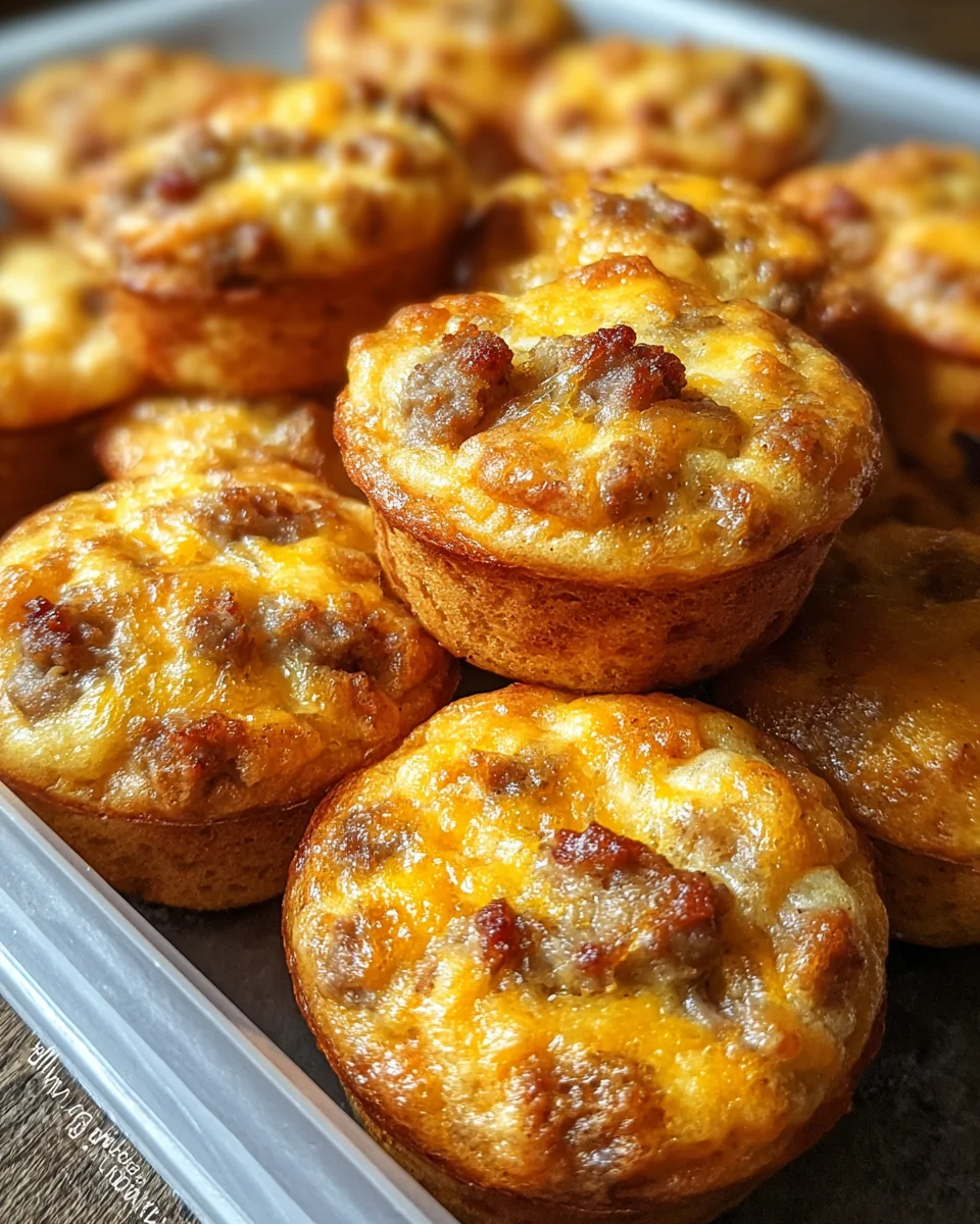 High-Protein Pancake Sausage Mini Muffins