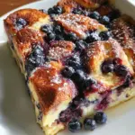 Overnight Blueberry French Toast Casserole