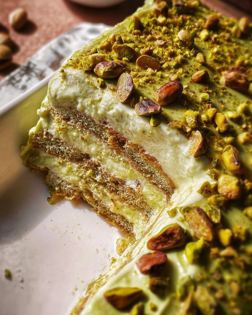 Pistachio Tiramisu