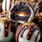 Pretzel Oreo Balls {Stuffed with Salted Caramel}