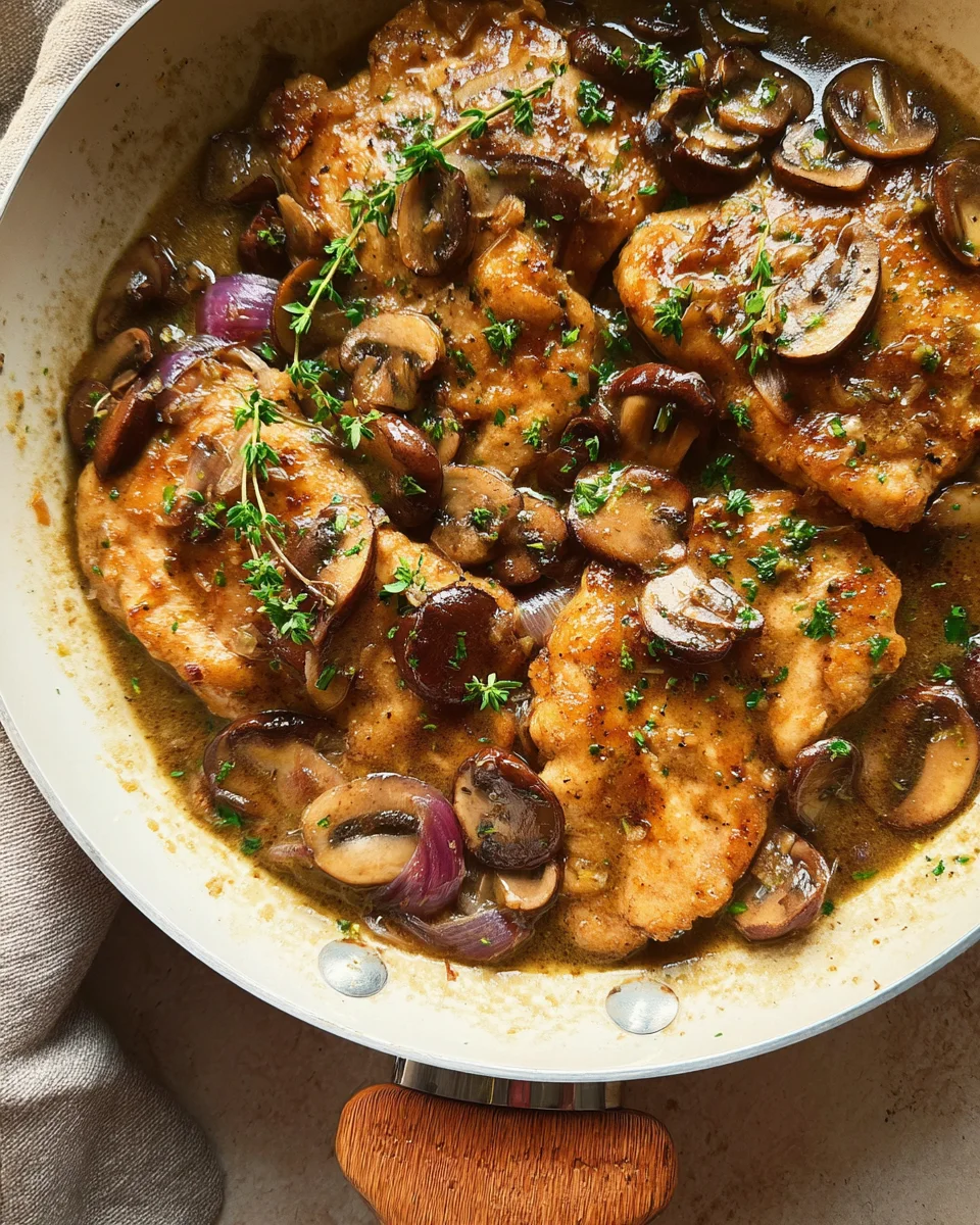 Skillet Chicken and Mushroom Wine Sauce 29 Skillet