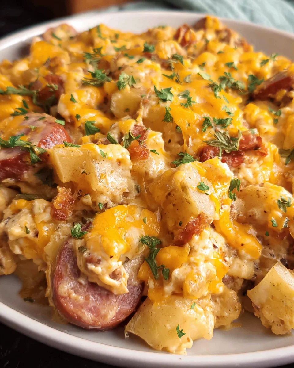 Slow Cooker Sausage and Potato Casserole 18 Slow