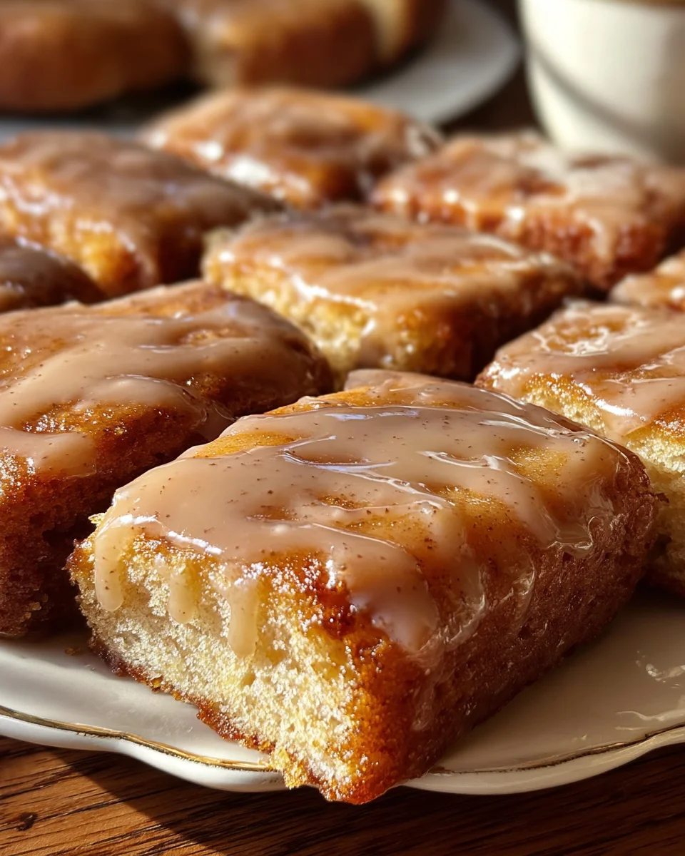 Soft Baked Maple Donut Bars