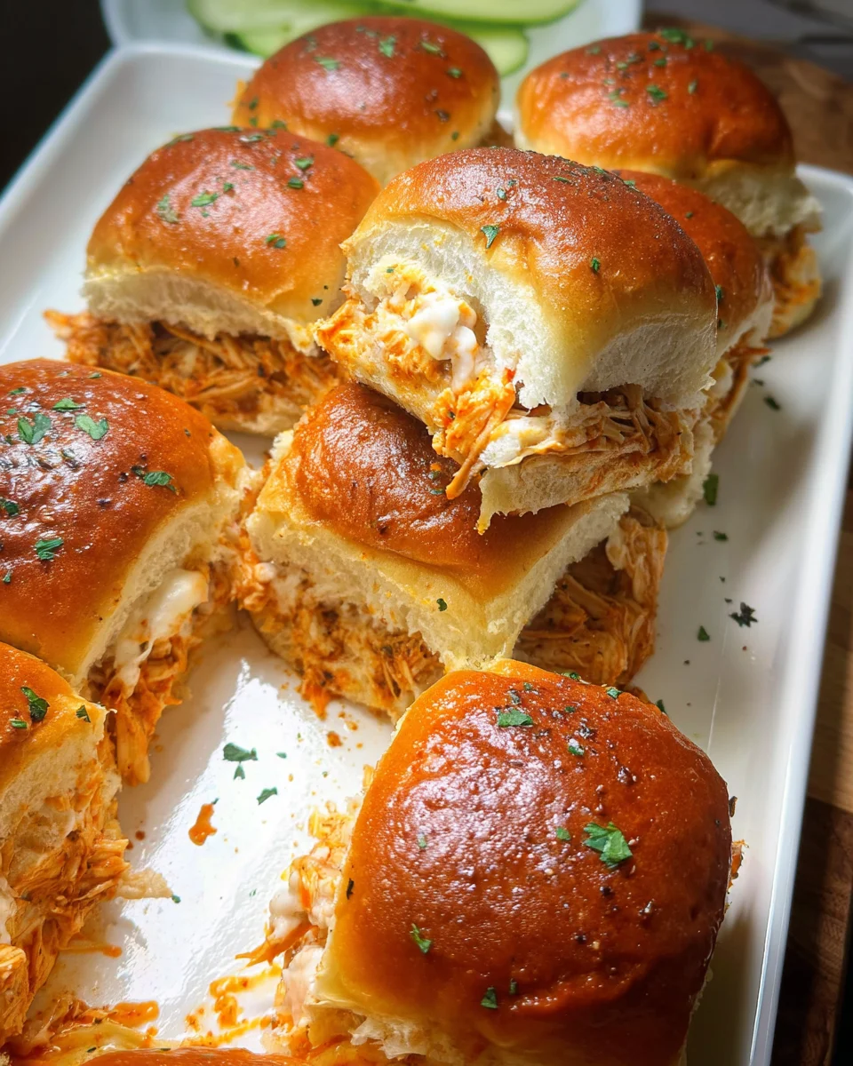 Spicy Buffalo Chicken Sliders