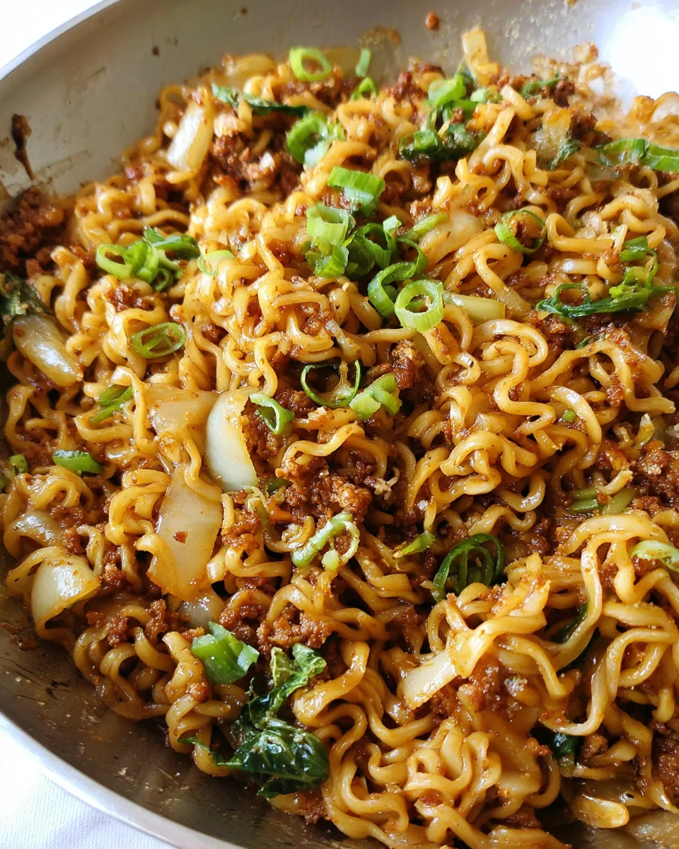 Stir Fried Garlic Ramen Noodles 20 Stir
