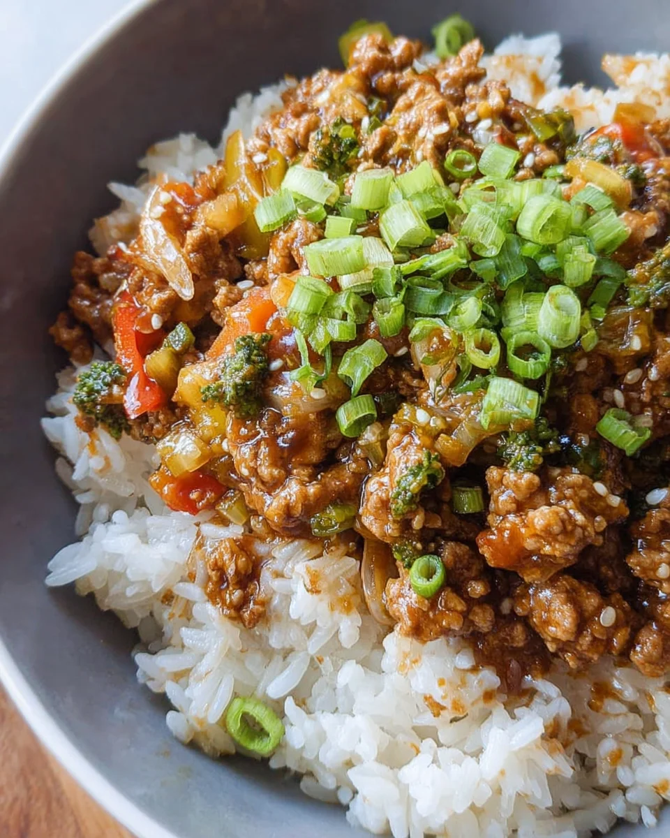 Teriyaki Turkey Rice Bowl
