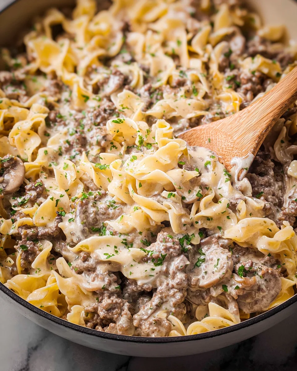 30-Minute Ground Beef Stroganoff