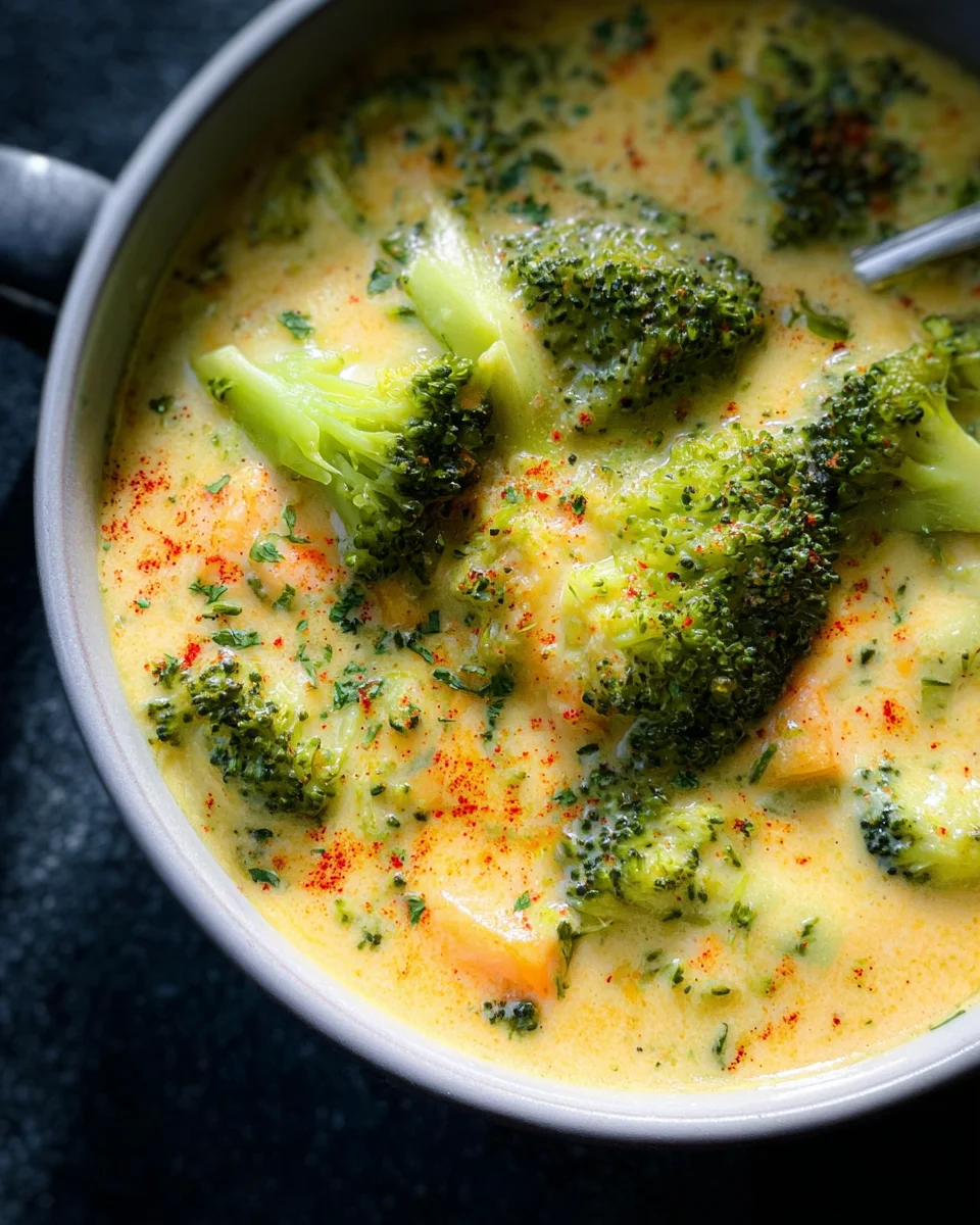 30 Minute Broccoli Cheddar Soup