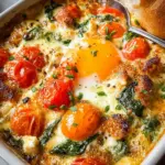Baked Feta Eggs