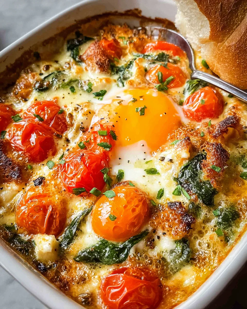 Baked Feta Eggs