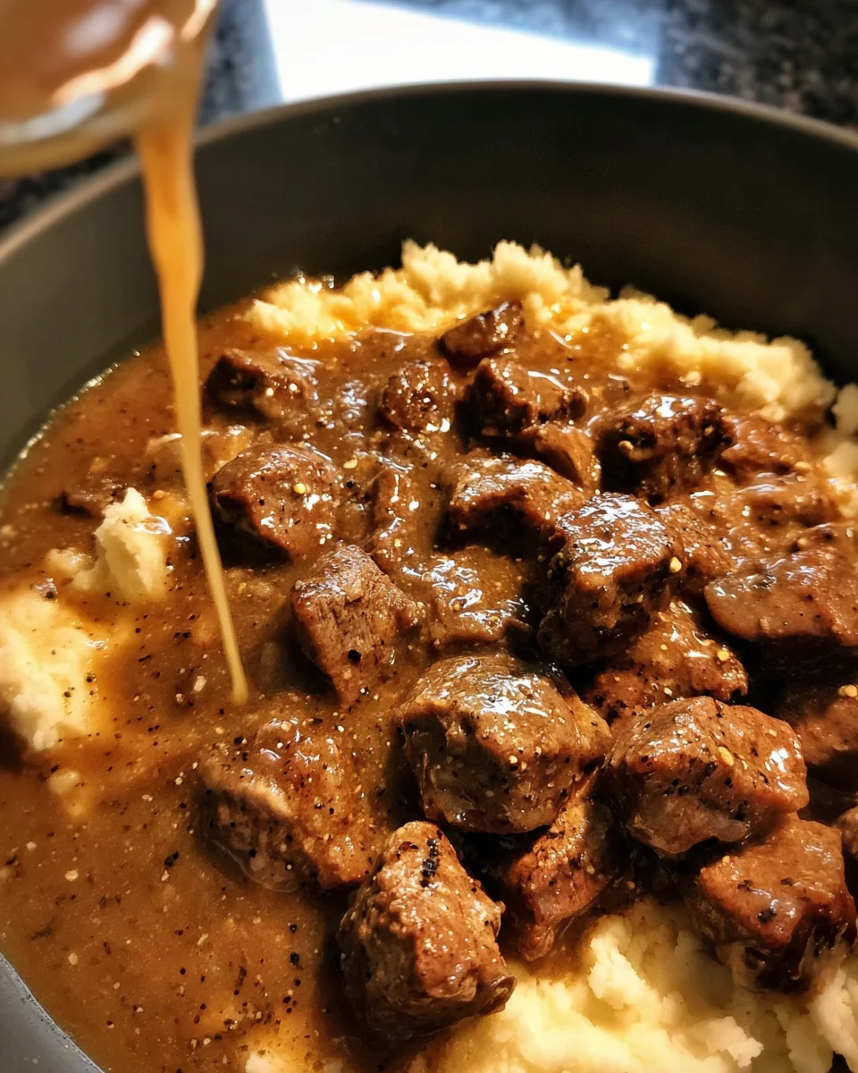 Best Ever Beef Tips & Gravy (Easy)