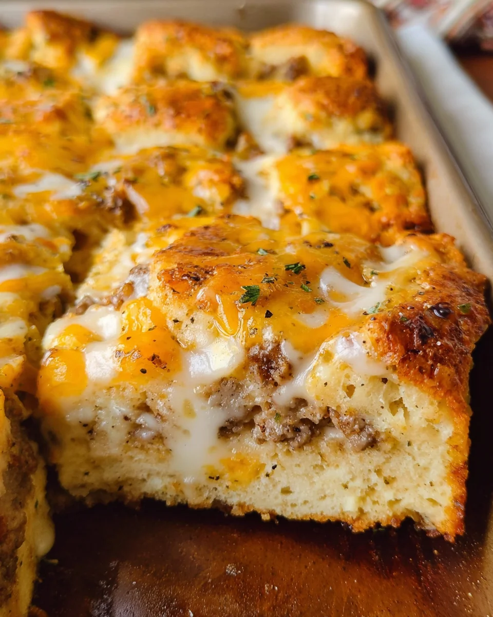 Biscuits and Gravy Breakfast Casserole