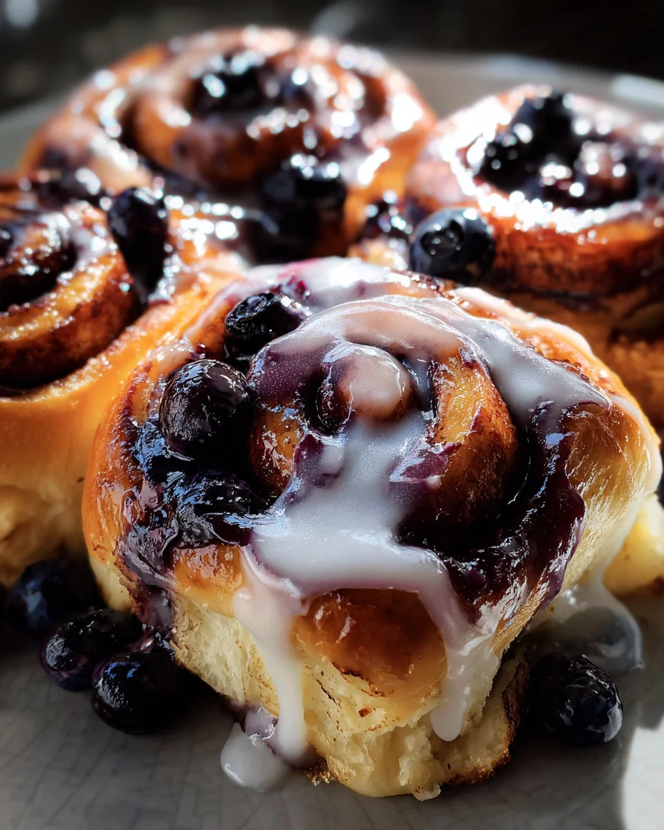 Blueberry Cinnamon Rolls 25 Blueberry
