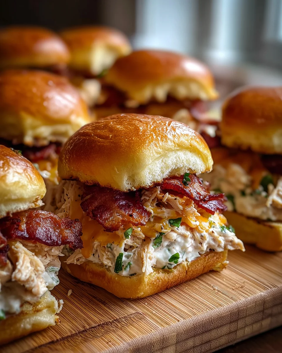 Chicken Bacon Ranch Sliders