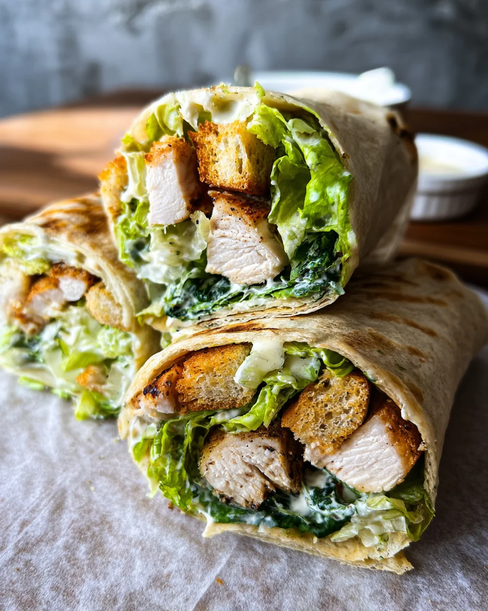 Chicken Caesar Wraps 16 Chicken