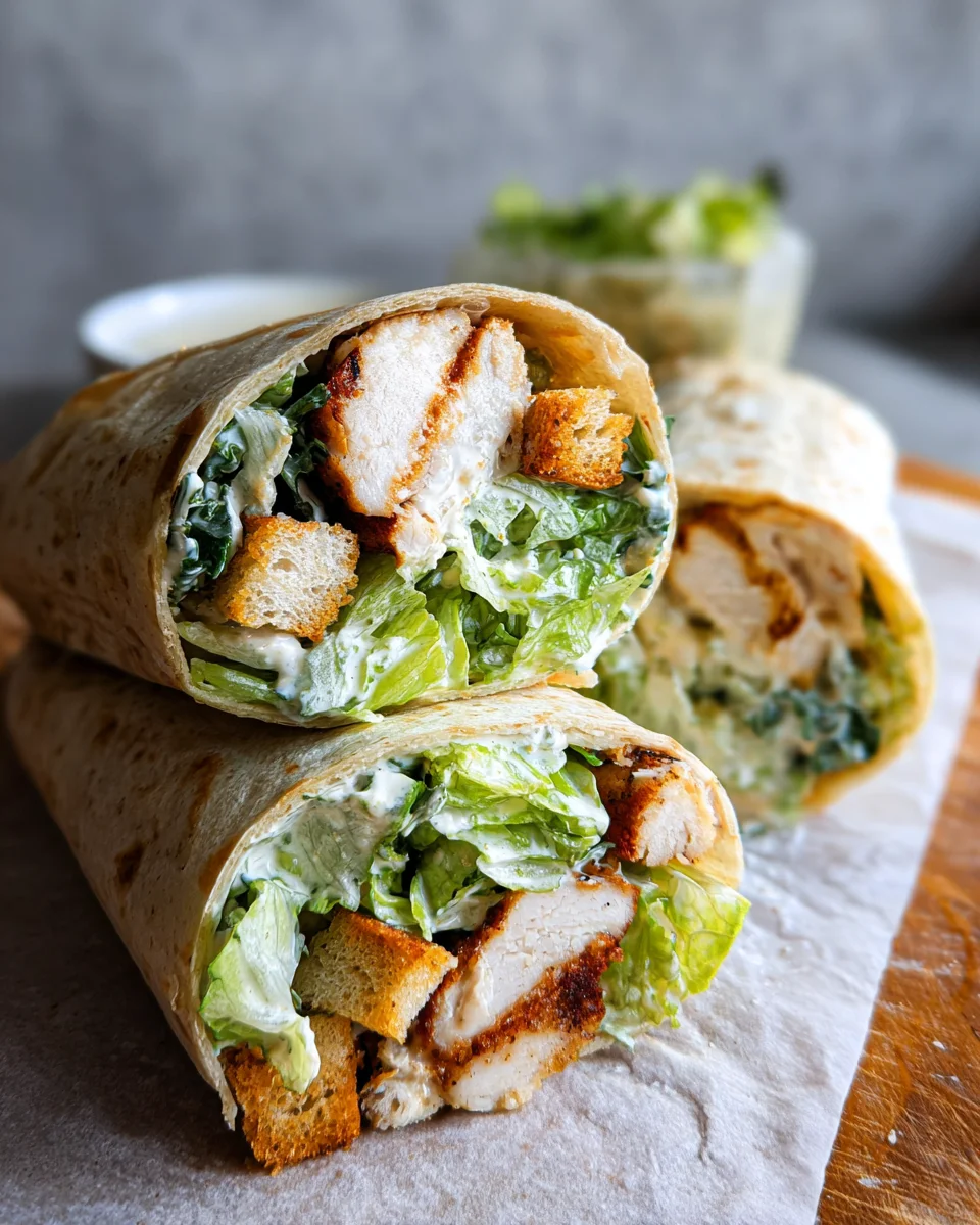 Chicken Caesar Wraps 17 Chicken