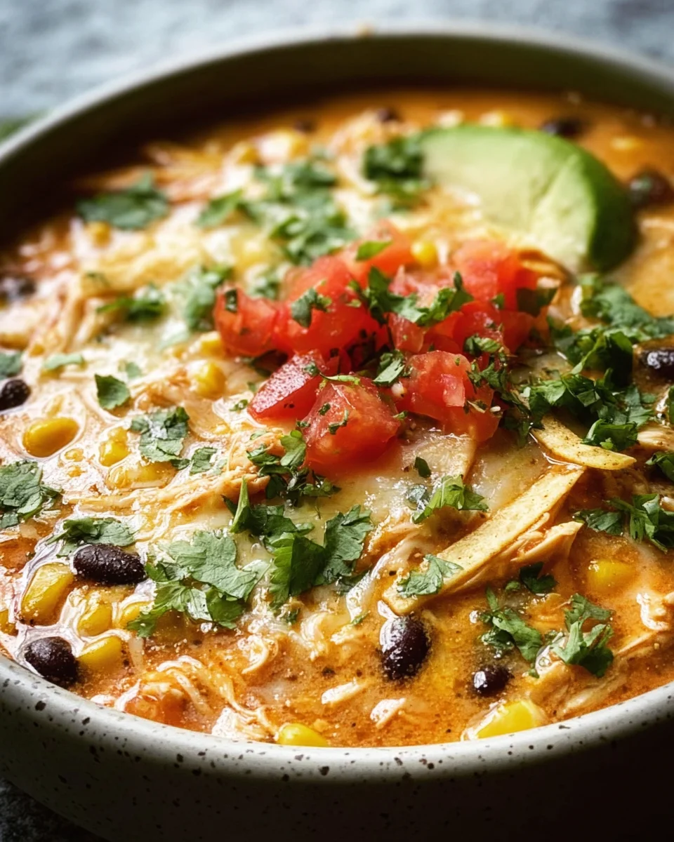 Creamy Chicken Enchilada Soup