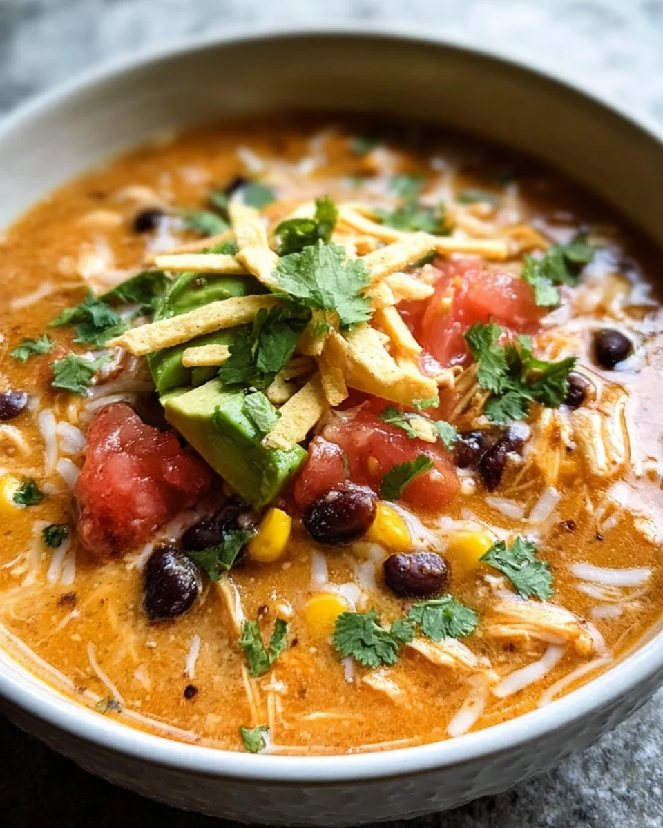 Creamy Chicken Enchilada Soup 22 Creamy