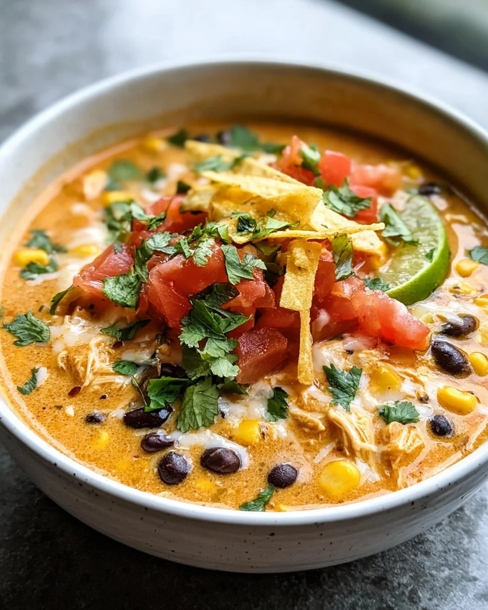 Creamy Chicken Enchilada Soup 23 Creamy