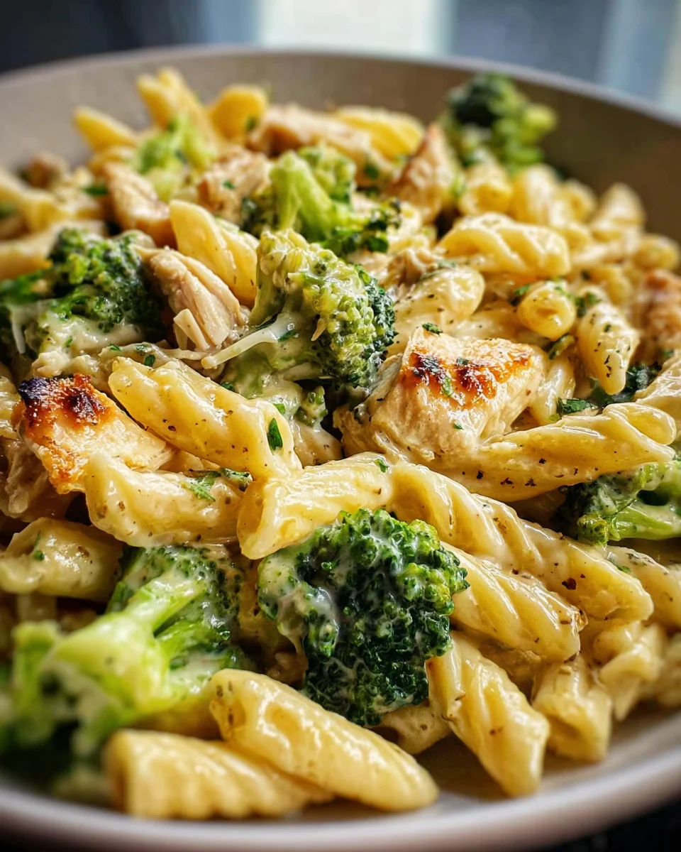 Creamy Rotisserie Chicken Broccoli Pasta