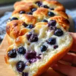 Fluffy Cottage Cheese Blueberry Cloud Bread