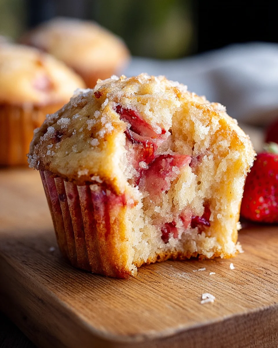 Fresh Strawberry Muffins
