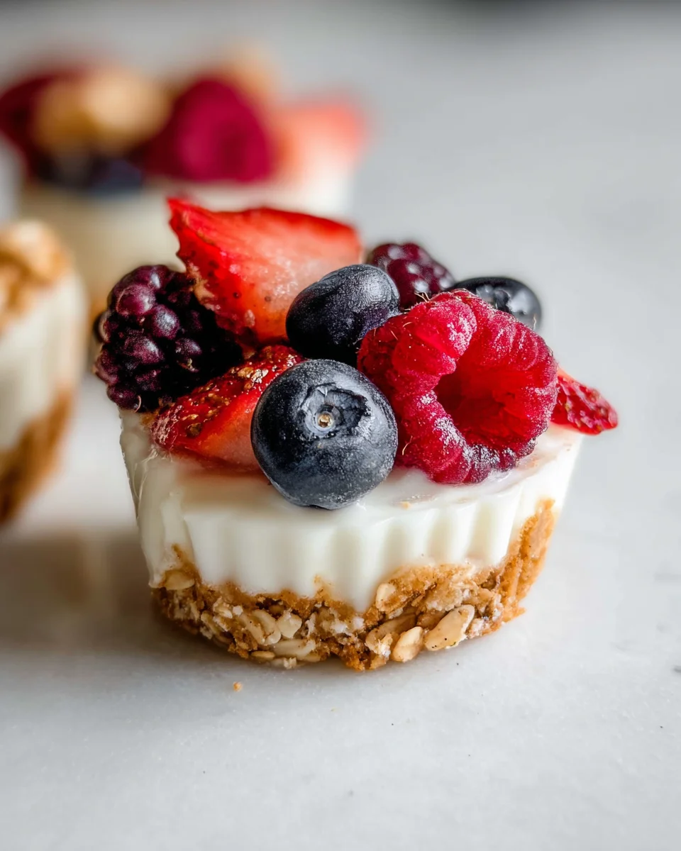 Frozen Yogurt Granola Cups