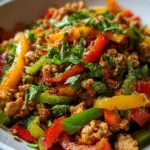 Ground Turkey and Peppers