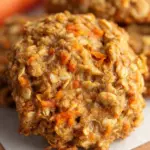 Healthy Carrot Cake Oatmeal Cookies