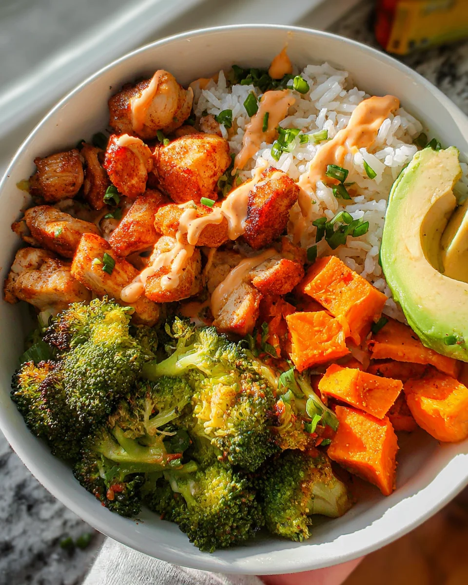 Healthy Chicken & Sweet Potato Rice Bowl 18 Healthy